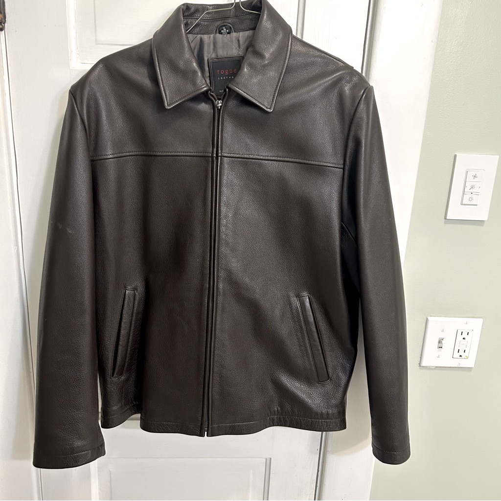 Mens Rogue Leather By Reilly Olmes Jacket Nwot